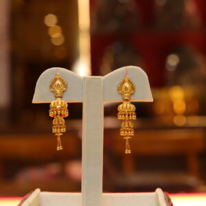 Indian Gold Jhumka Earrings for Women