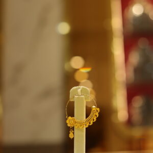 Imitation Gold Bridal Nath/Nathiya (Nose Ring)