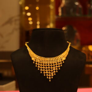 Gold-Plated Choker Style Bridal Necklace