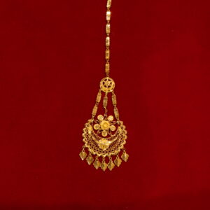 Festive Wear Gold Finish Maang Tikka