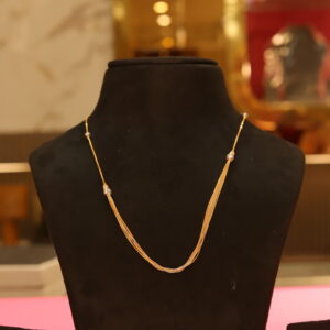 Fancy Gold-Plated Layered Necklace Chain