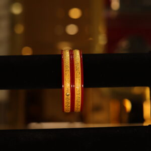Red and Gold Pola Bangles