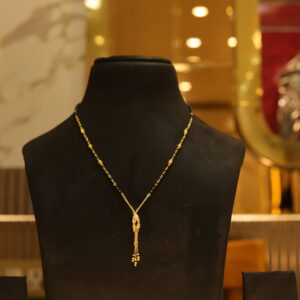 Gold-Plated Knot Mangalsutra Necklace
